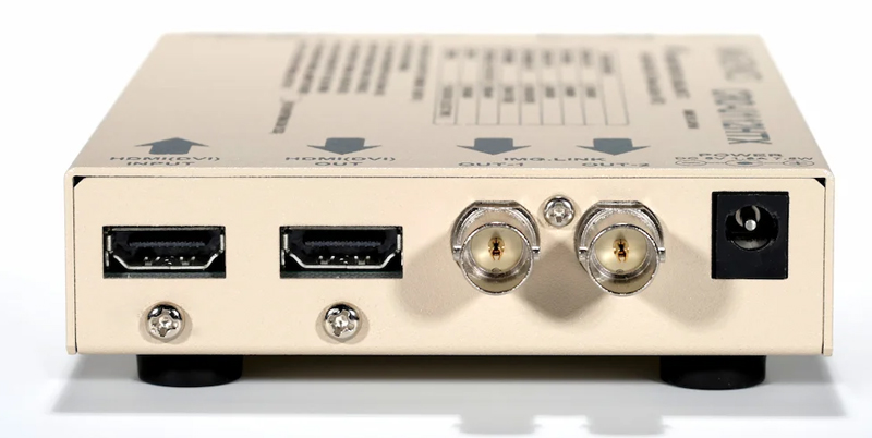 4K映像対応HDMI信号同軸延長器・送信器(HDMI分配出力付き)