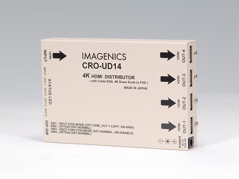 4K HDMI(DVI)1入力4分配器