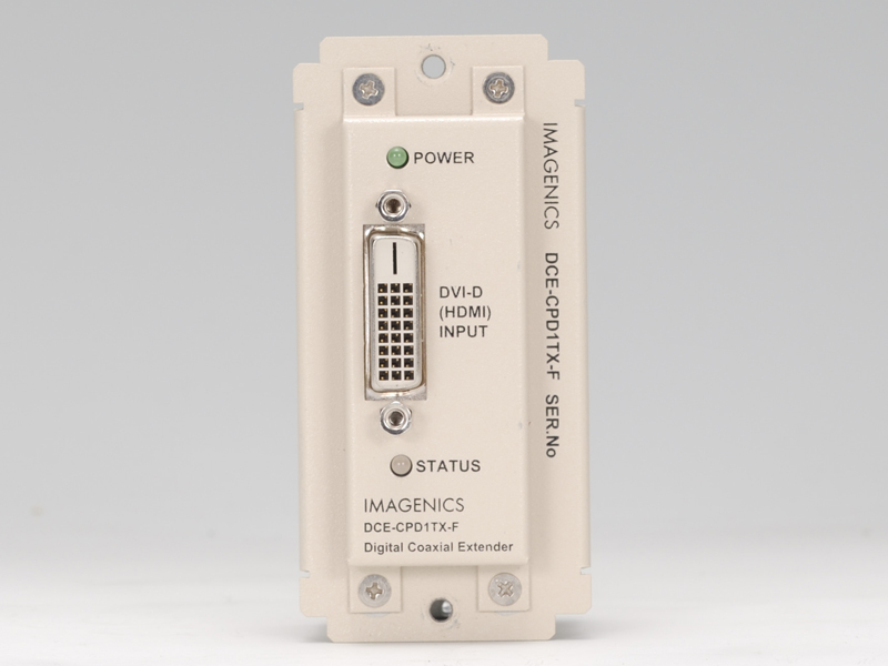 DVI（HDMI）信号同軸延長器・送信器