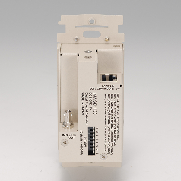 HDMI(DVI)信号同軸延長器・送信器(壁プレート型)