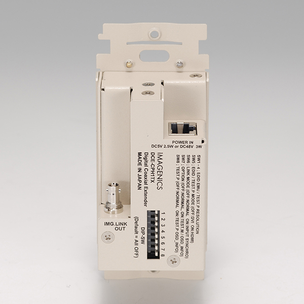 HDMI（DVI）信号同軸延長器・送信器（壁プレート型）