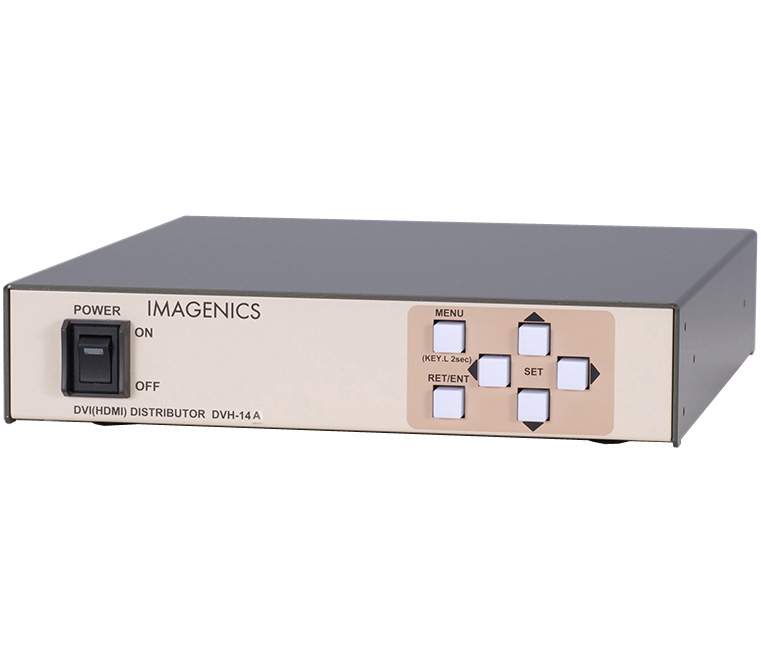 HDCP対応デジタル(DVI/HDMI)1入力4出力分配器