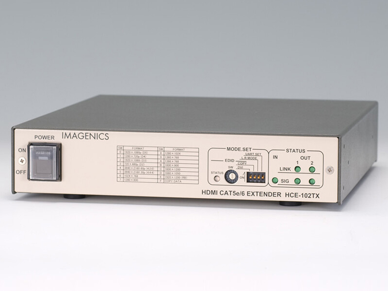 HDMI入力CAT5e/6出力2分配送信器