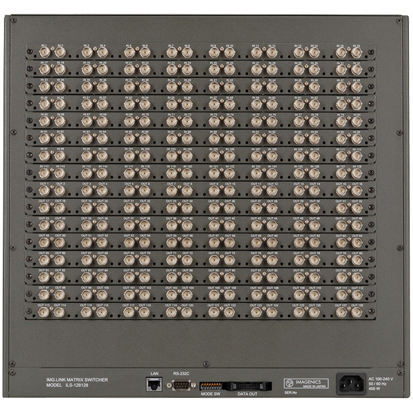 128入力128出力スロット式IMG.Linkマトリックススイッチャー