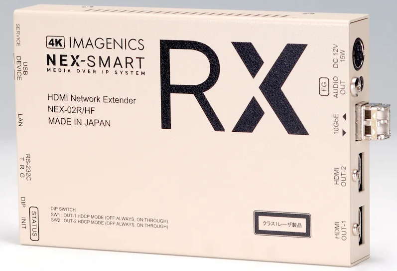 HDMIネットワーク受信器（マルチモードファイバーケーブル伝送タイプ）