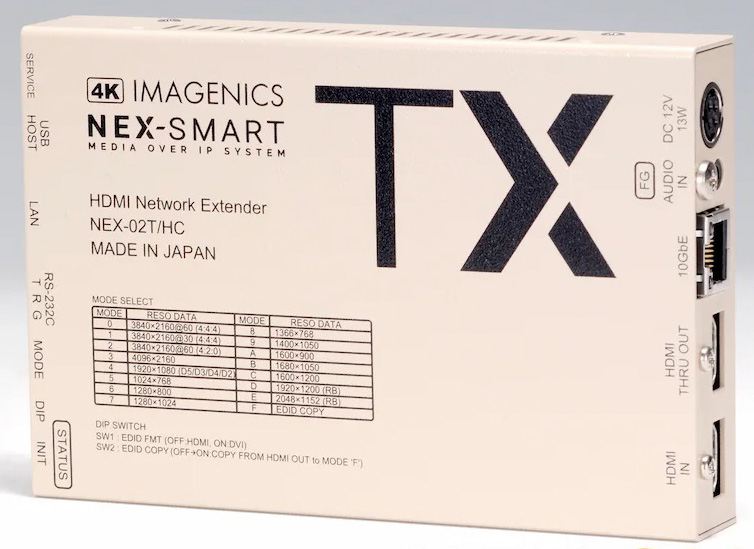 HDMIネットワーク送信器（CAT6Aケーブル伝送タイプ）