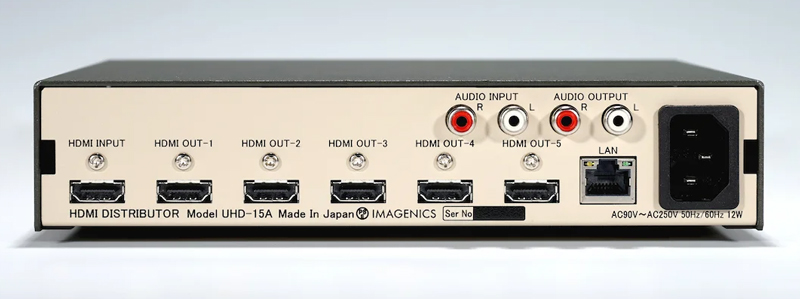 1入力5出力HDMI分配器