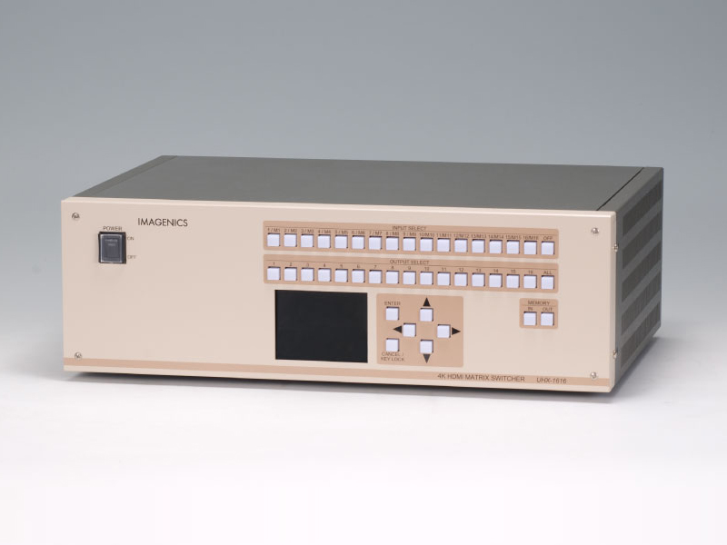 4K HDMI対応8入力16出力マトリックススイッチャー