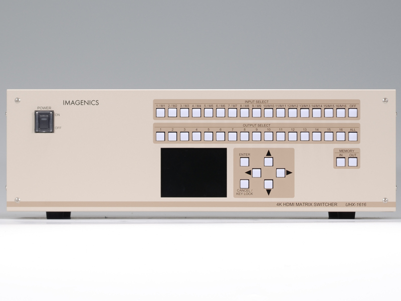 4K HDMI対応16入力16出力マトリックススイッチャー