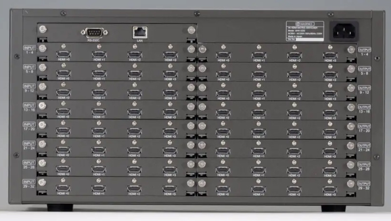 4K HDMI対応32入力32出力マトリックススイッチャー