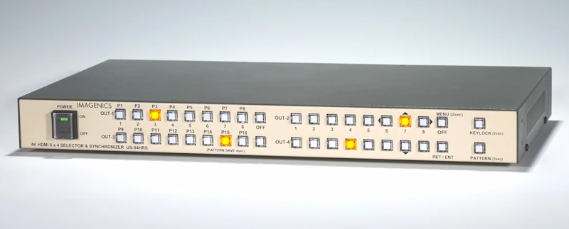 4K 8x4 HDMI SELECTOR & SYNCHRONIZER