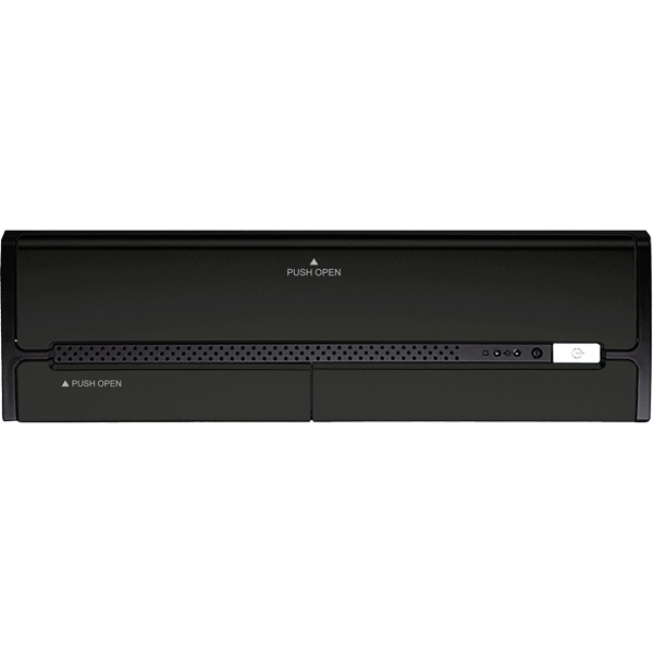 300W 80PLUS BRONZE電源搭載 MicroATX&ITX用 スリムタワーケース ブラックカラーモデル