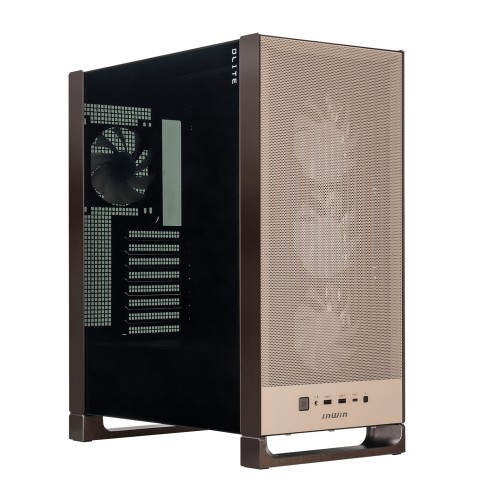 DLITE Mocha Bronze/ミドルタワーケース/高い互換性/波状パターンのメッシュフロントパネル/背面コネクタMB対応/「XM120」ファン4基標準搭載/360mmラジエーター対応