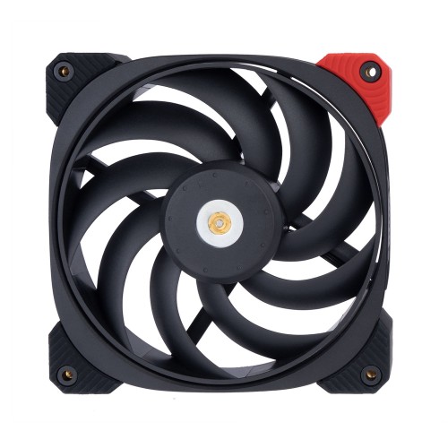 【RGB LED非搭載120mmケースファン】Neptune DN120 PRO/静圧と静音性の最適化 少し角度をつけたファンブレードによる効率的なエアフロー