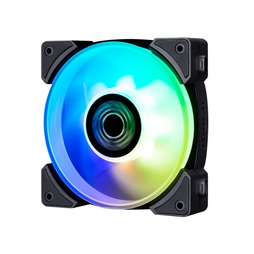 Lynx LN120/120mm ARGBファン3個パック/ブラックモデル/ケーブルレスでファン同士の連結可能/タービンブレード設計/PWM制御