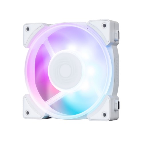 Lynx LN120P/120mm ARGBファン3個パック/ホワイトモデル/ケーブルレスでファン同士の連結可能/タービンブレード設計/PWM制御