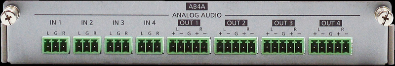 4入力4出力アナログオーディオボード