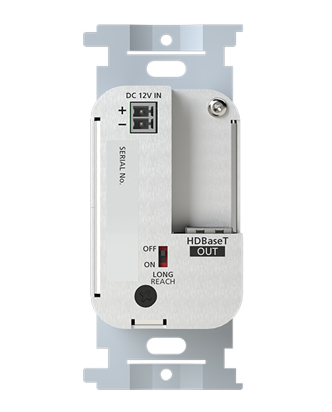 4K@60対応 HDBaseT送信器 ウォールプレートモデル