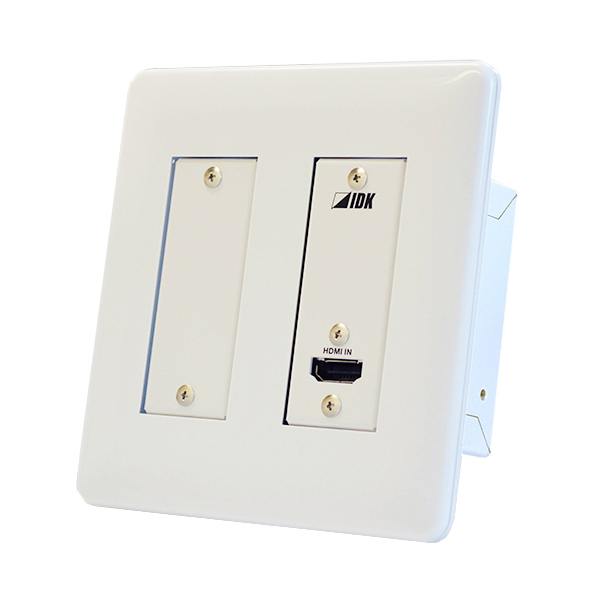 4K対応ウォールプレート型HDMIツイストペアケーブル延長器