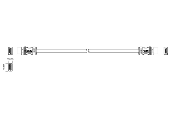 HDMI接続ケーブル（やわらかタイプ） 10m