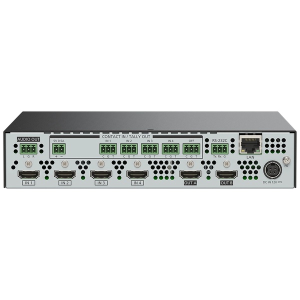 4入力1出力 4K@60対応 HDMIシームレススイッチャー