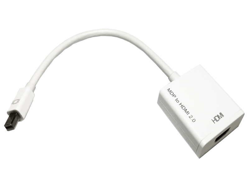 4K対応MiniDisplayPortオス/HDMIメス変換ケーブル 0.15m