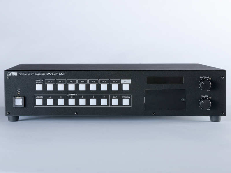 7入力1出力アンプ内蔵デジタルマルチスイッチャ
