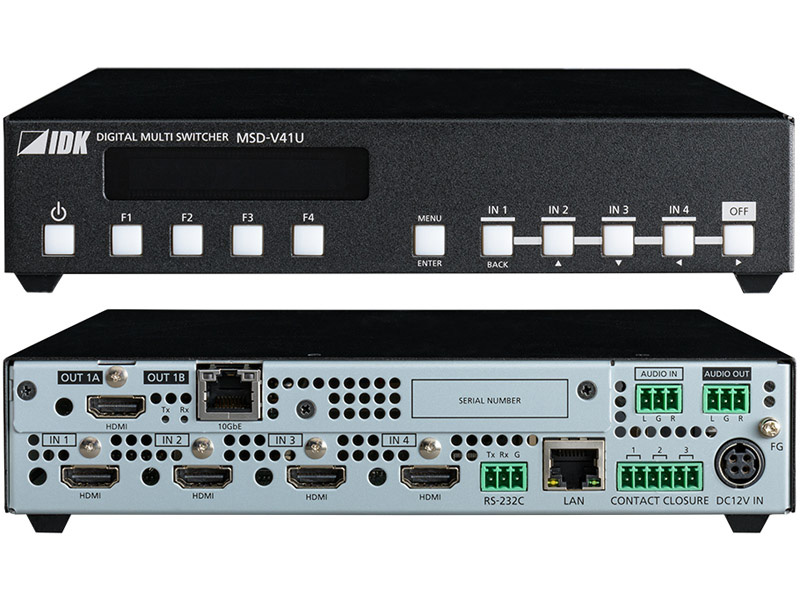 4入力1出力 4K@60対応 デジタルマルチスイッチャー SDVoE出力モデル