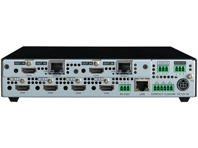 4入力2出力 4K@60対応 デジタルマルチスイッチャー HDBaseT出力モデル