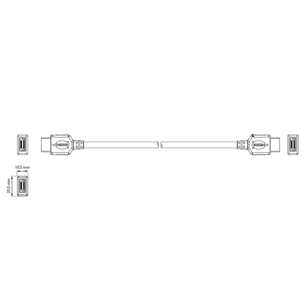 4K18Gbps対応Premium HDMIケーブル 5m