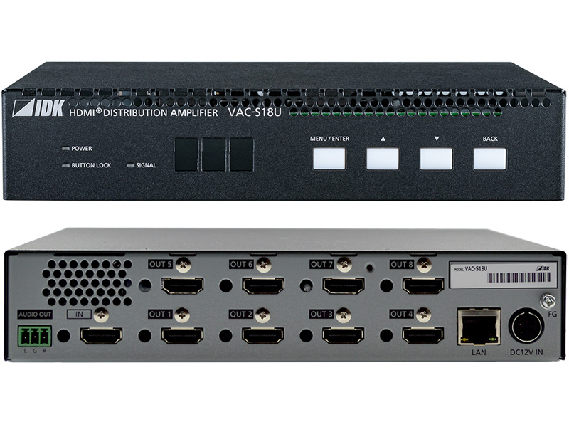 4K60対応 1入力8出力 HDMI分配器