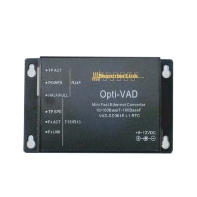 10/100Mイーサネット光ファイバー伝送 受信器