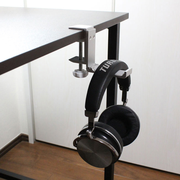 アルミ折畳みデスクフック シルバー