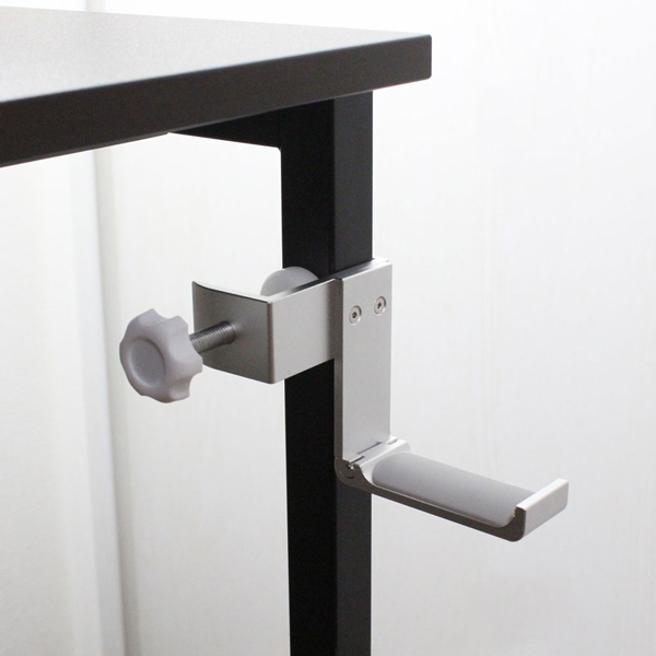 アルミ折畳みデスクフック シルバー