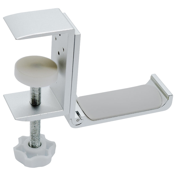 アルミ折畳みデスクフック シルバー