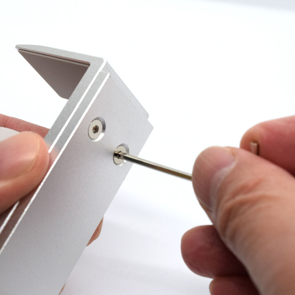 アルミ折畳みデスクフック シルバー