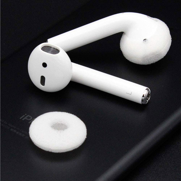 AirPods用ウレタンスポンジイヤーパッド ホワイト