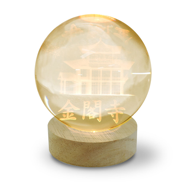 3Dクリスタルボールライト 金閣寺 電球色