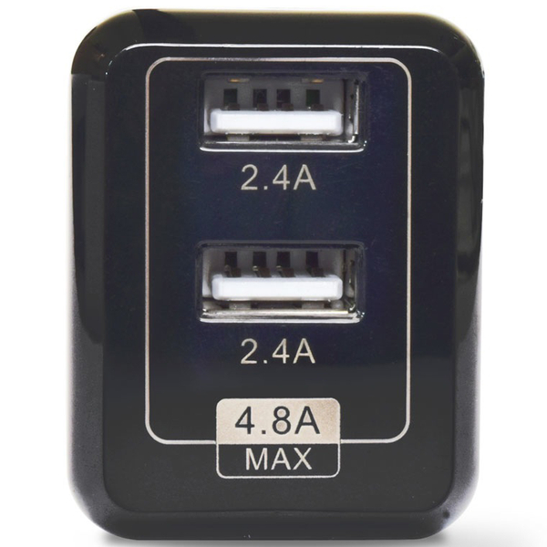 USB充電器 cubeタイプ248 ブラック