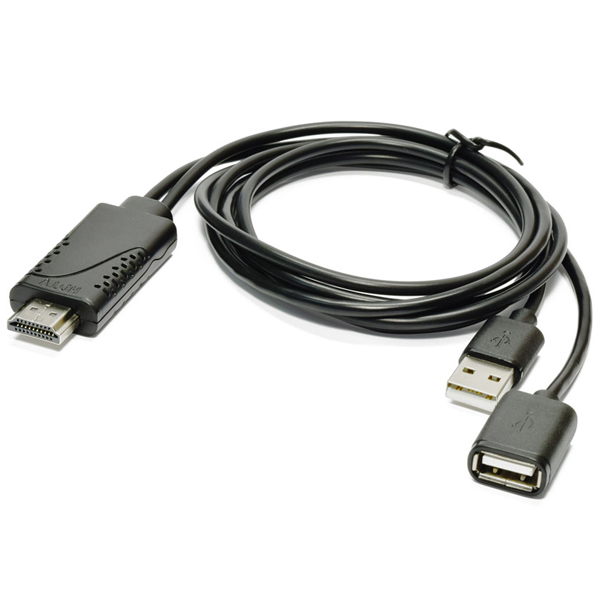 iPhone HDMIミラーリングケーブル ブラック