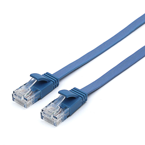 Cat6A フラットLANケーブル 2.0m ブルー