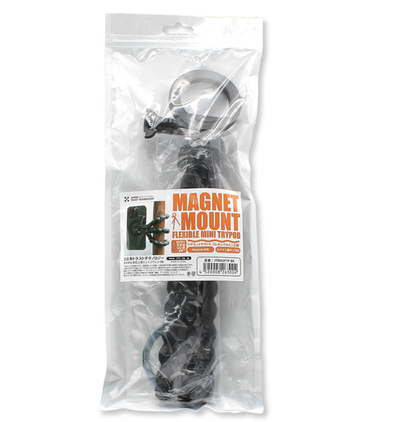 マグネットマウント フレキシブルミニ三脚 ブラック