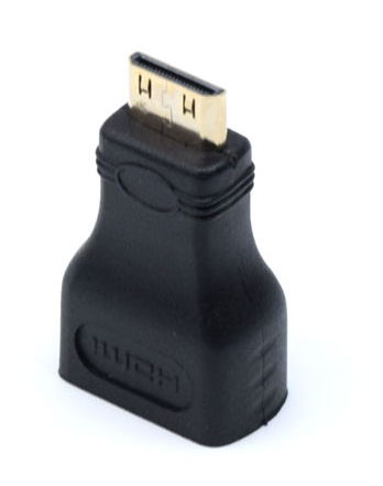 miniHDMIオス-HDMIメス変換アダプタ