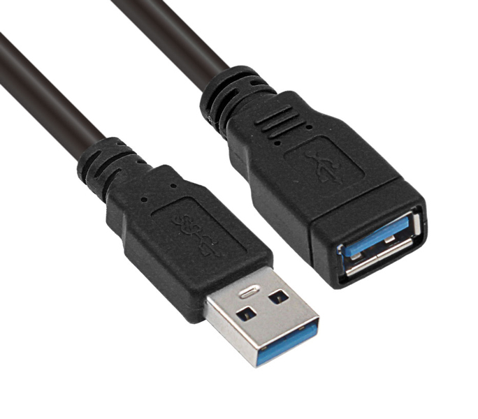 USB3.0延長ケーブル 2m ブラック