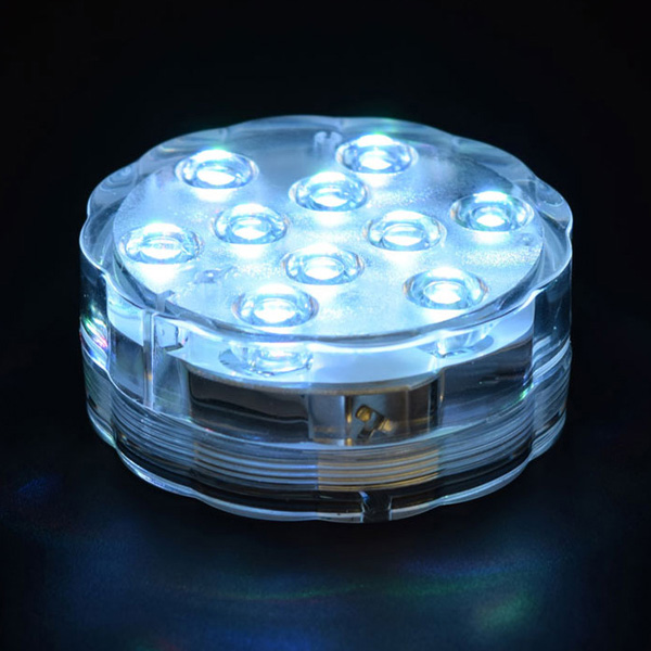 IPX8準拠 16色RGB LEDライト台座