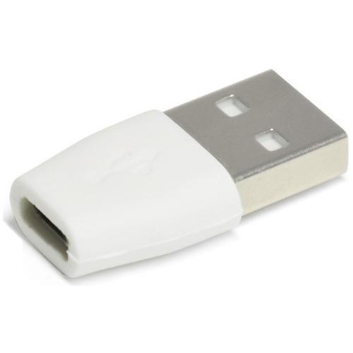 microUSB→USB2.0（A）オス変換コネクター（ホワイト）