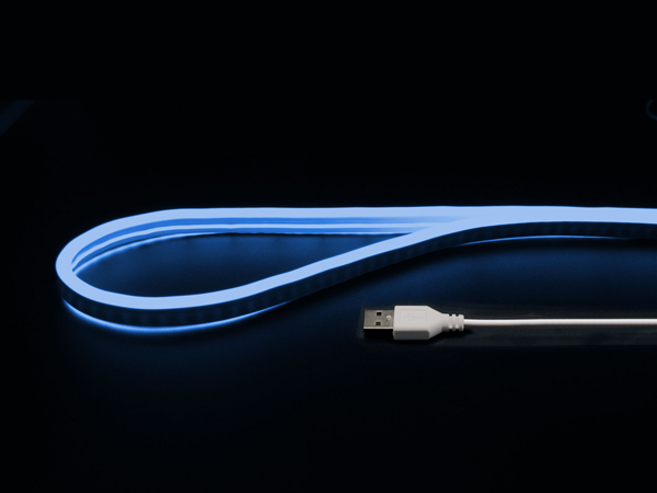 USBネオンチューブライト 1m アイスブルー