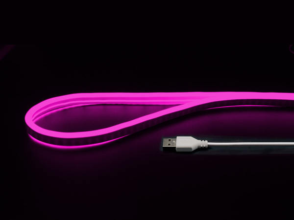 USBネオンチューブライト 1m ピンク