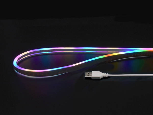 USBネオンチューブライト 1m レインボー