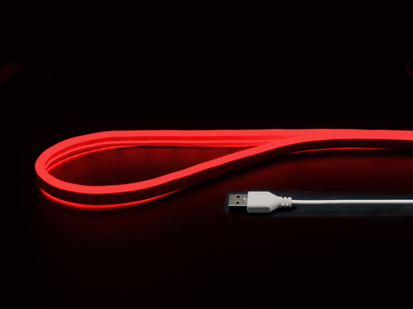 USBネオンチューブライト 2m レッド